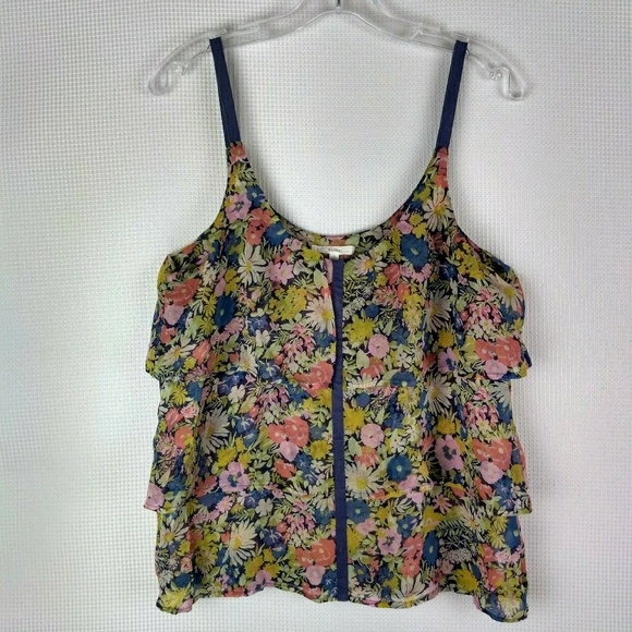 Madewell Tops - ⬇$35 Madewell Eliot Floral Print 100% Silk Cami M